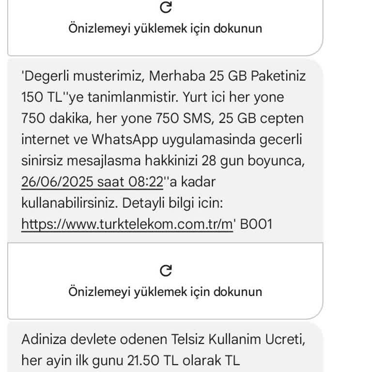 Türk Telekom'a Geçiş Sonrası Paket Tanımlanmadı, İletişimim Aksıyor