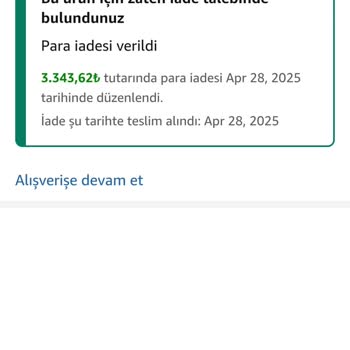 İade Edilen Ücretim Bir Aydır Hesabıma Yatmadı: Mağduriyetimin Giderilmesini Talep Ediyorum