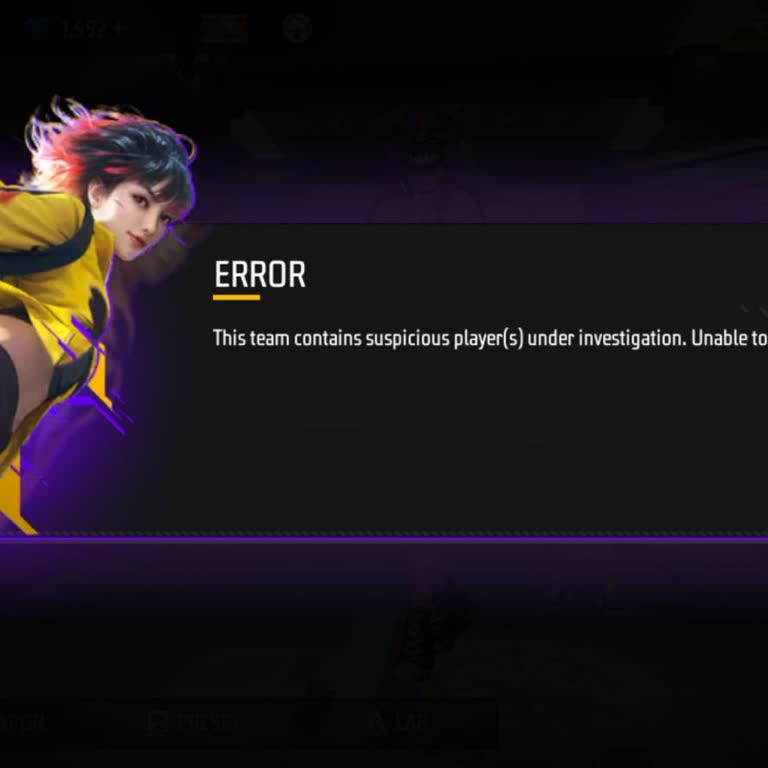 Garena Free Fire MM8 Error and Squad Issues