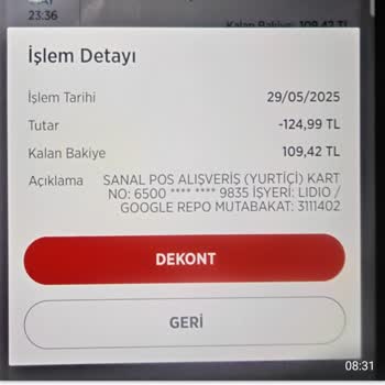 Hesabımdan İzinsiz Para Çekimi Hakkında Acil İade Talebi