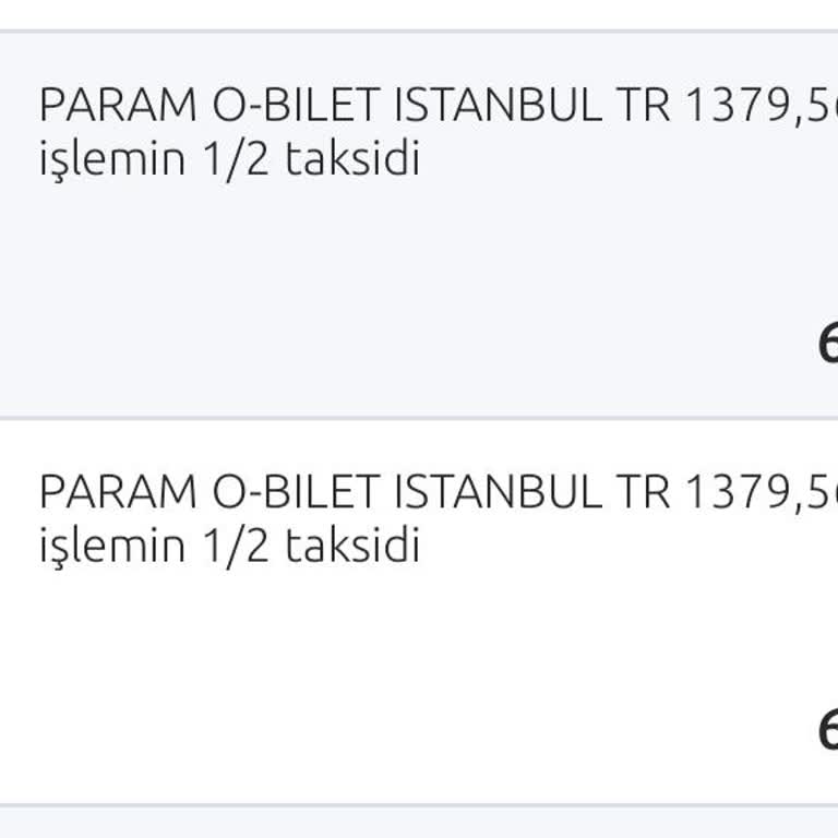 Obilet Bilet Alımında İki Kez Para Çekildi İade Talebim Var