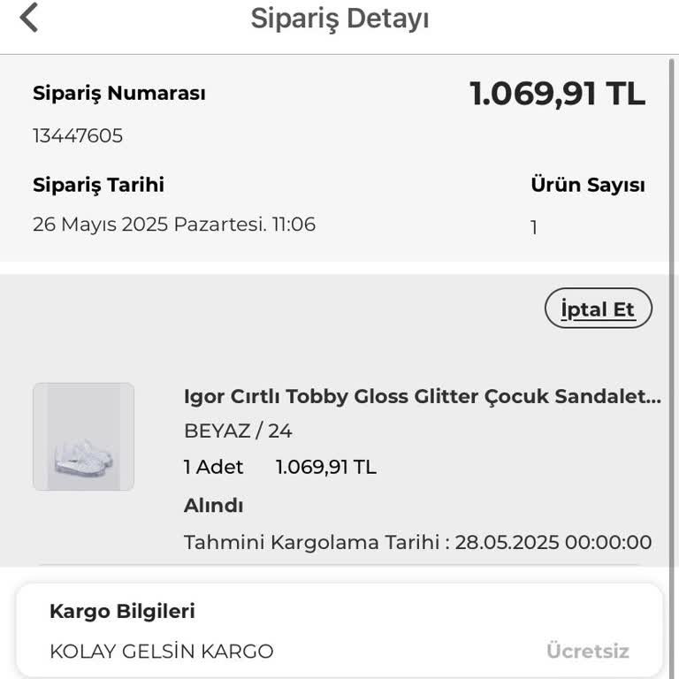 Siparişim Temin Edilemiyor Ve Kargoya Verilmiyor