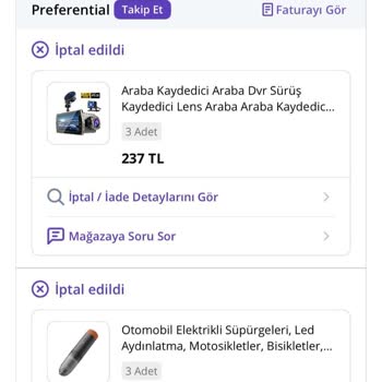 Siparişlerin Açıklamasız İptali Ve Fiyat Artışı Mağduriyeti