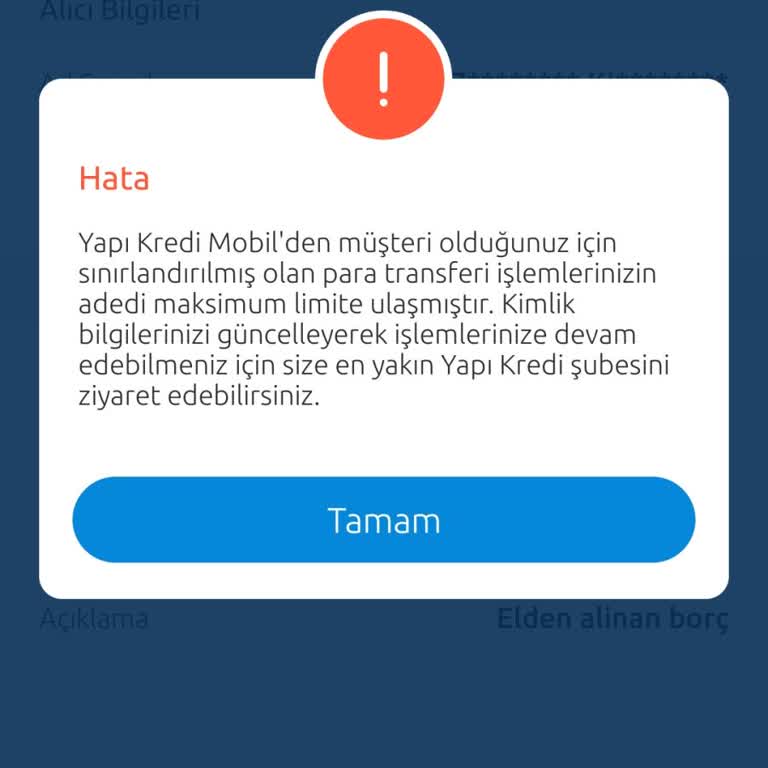Yapı Kredi Mobil Bankacılıkta Para Transferi Sorunu Ve Destek Eksikliği