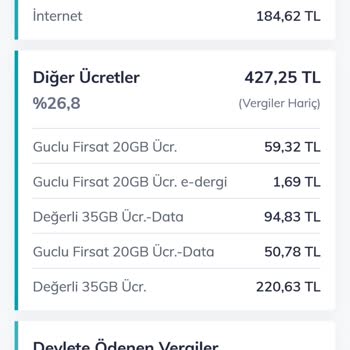 Onayladığım Tarifeden Yüksek Fatura Ve Açıklama Eksikliği