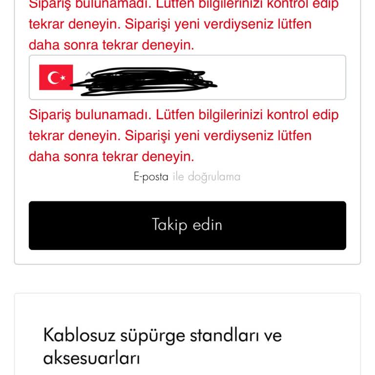 Sipariş Sonrası Bilgi Eksikliği Ve İletişim Sorunu Yaşadım