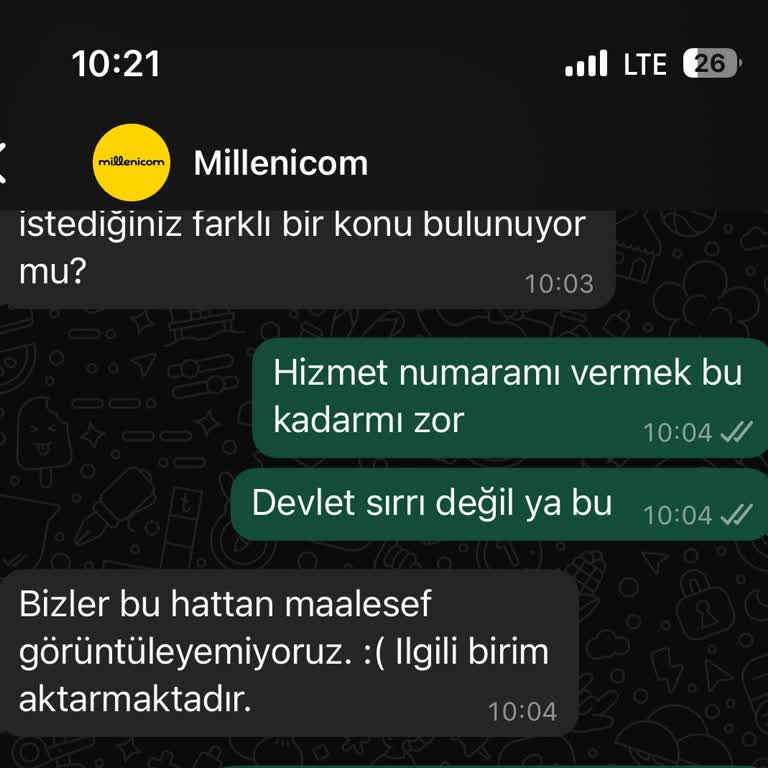 Hizmet Numarası Talebinde Yaşanan İletişim Sorunları Ve Destek Eksikliği