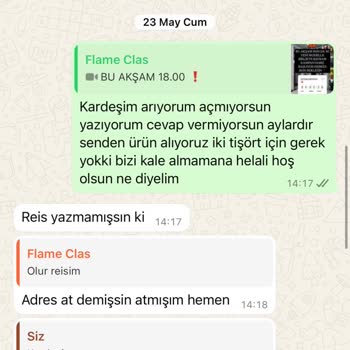 Tişört Değişimi İçin Günlerdir Yanıt Alamadım Ürünlerim Ortada Yok