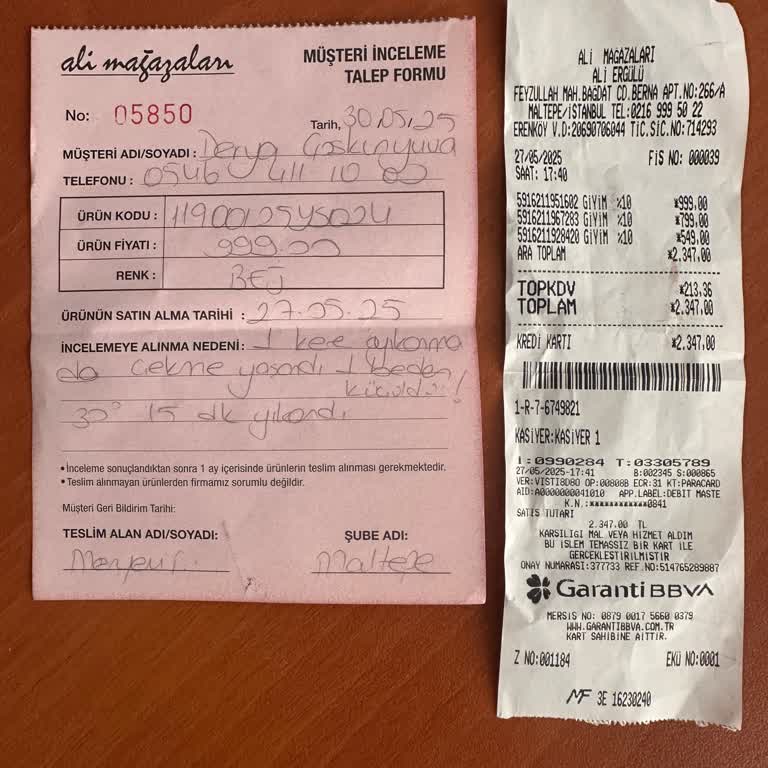 Pantolon Yıkamada Çekti, İade Kabul Edilmedi, Müşteri Mağdur Edildi