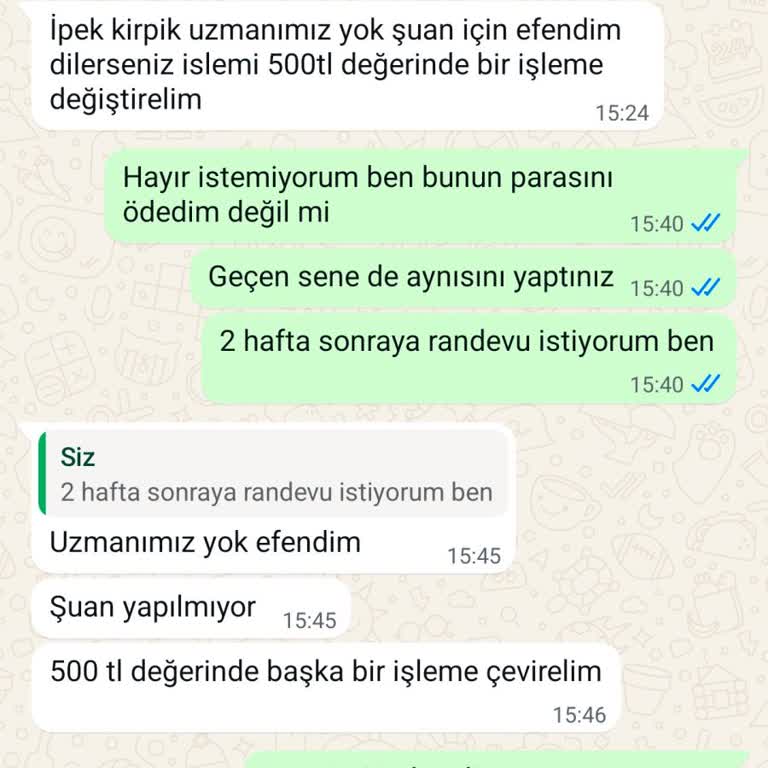 Güzellik Merkezi Hizmetlerinde Yaşanan Mağduriyet