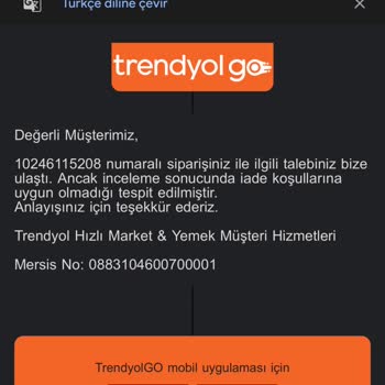 Yanlış Ürün Gönderildi İade Talebim Reddedildi Trendyol Hayal Kırıklığı