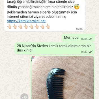 600 TL'lik Kemik Tarak Kısa Sürede Kırıldı, Muhatap Yok