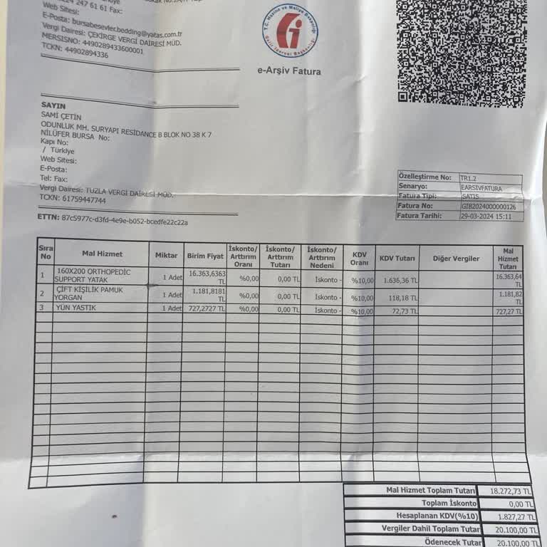 Yataş’tan Alınan Yeni Yatağın Arızası Ve Müşteri Hizmetlerindeki İlgisizlik