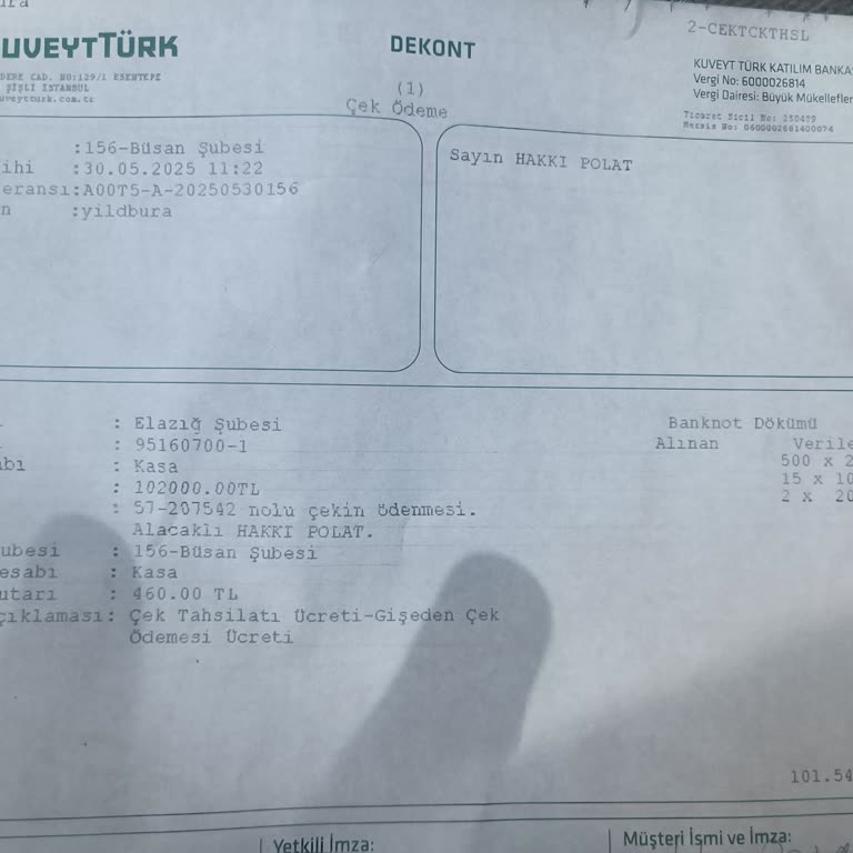 Çek Tahsilatında Yüksek Komisyon Kesintisi Ve Haksız Kazanç