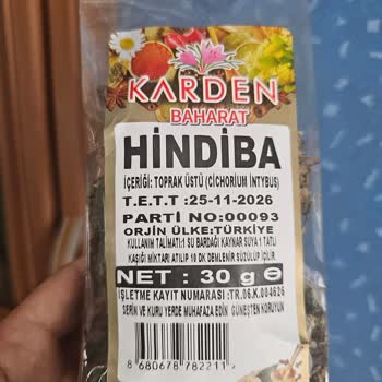 Karden Bitkisel Ürünler Hindiba Otu Aldım Paketin İçinden Taş Veya Toprak Benzeri Cisimler Çıktı!