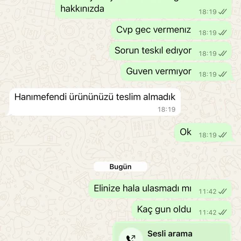 Teslim Edilmeyen Ürün Ve İletişim Sorunu Yaşadım