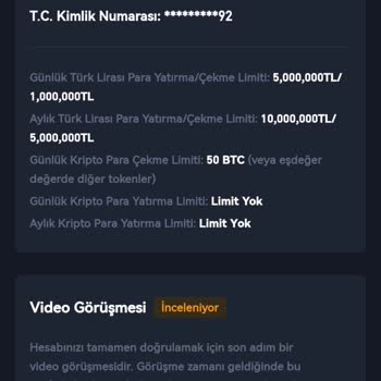 Video Görüşme Doğrulamasında Bağlantı Sorunu Ve Para Çekme Engeli