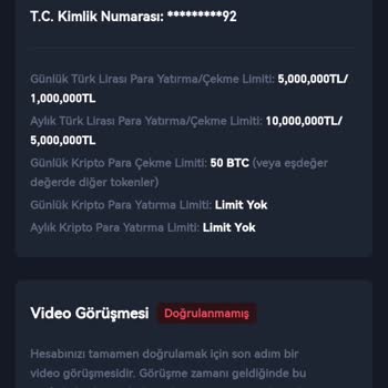 Video Görüşme Doğrulamasında Bağlantı Sorunu Ve Para Çekme Engeli