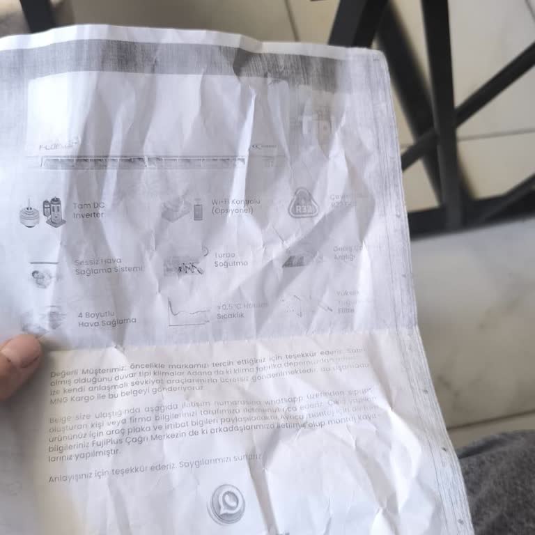 80.000 TL'lik Klima Yerine Kargodan Kağıt Parçası Geldi