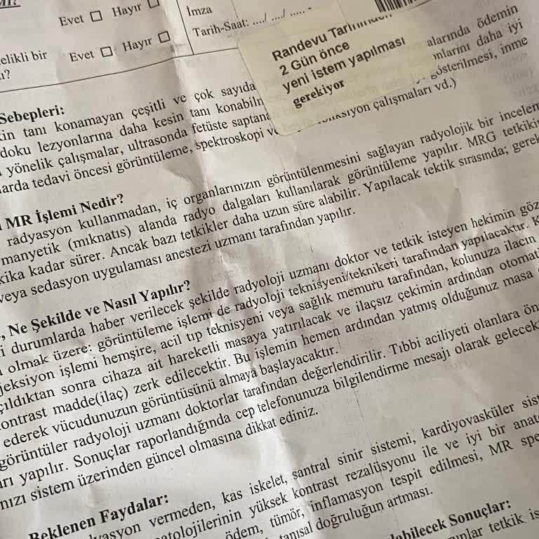 MR Randevum Son Anda İptal Edildi, Mağdur Edildim