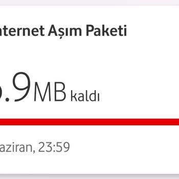 Hediye İnternet Paketi Bitmeden Aşım Uyarısı Alıyorum