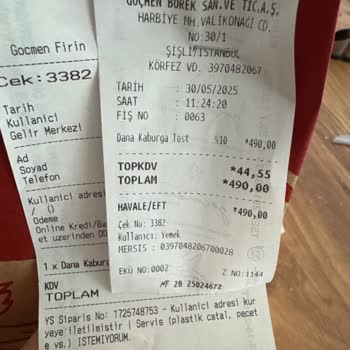 Bozuk Sandviç İçin Ücret İadesi Talebim Karşılanmadı