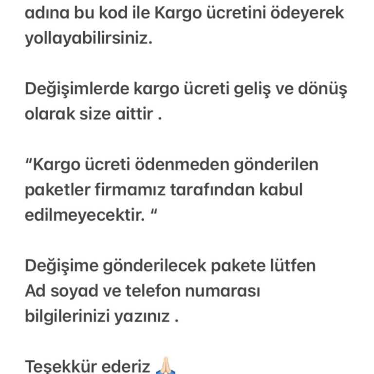 İade Talebine Yanıt Alamadım, Kargo Ücreti Bilgilendirilmedi