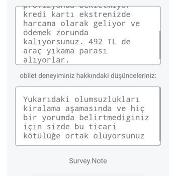 Depozito İadesi Ve Gizli Ücretler Konusunda Yanıltıcı Araç Kiralama Deneyimi