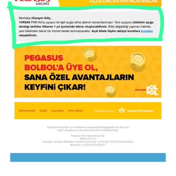 Pegasus Bilet Değişikliğinde Yanlış Bilgilendirme Ve Ek Ücret Mağduriyeti