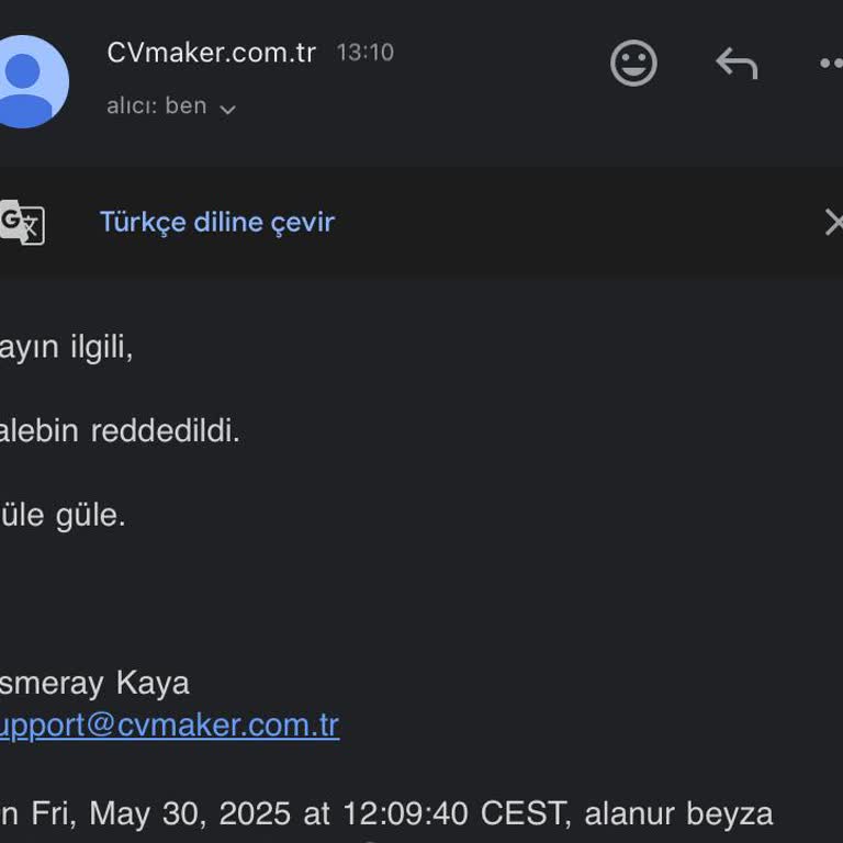 Haberim Olmadan CV Maker'dan Para Çekildi Ve Talebim Reddedildi