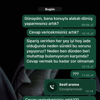 İade Sürecinde İletişim Sorunu Ve Yanıtsız Kalan Talepler