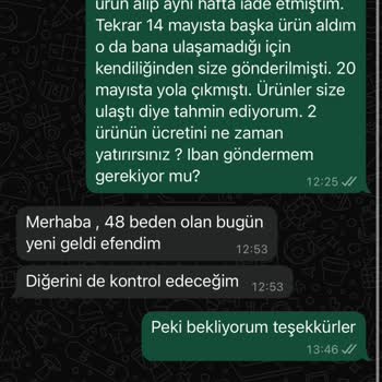 İade Ücretlerim Ödenmedi, Şans Tekstil'e Ulaşamıyorum
