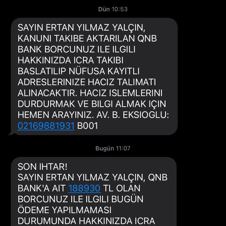 Avukatın Tehditkar İletişimi Ve Uygun Ödeme Planı Sunulmaması Mağduriyet Yaratıyor