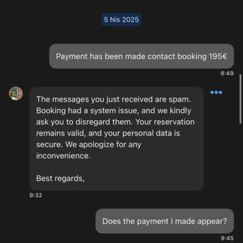 Genius Level 3 und Booking behauptet, meine Zahlung sei nicht eingegangen