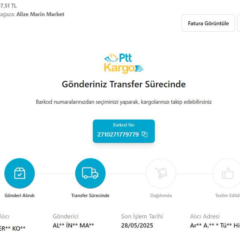 Epttavm Şubesine Ulaşamama Ve Kargo Tesliminde Belirsizlik