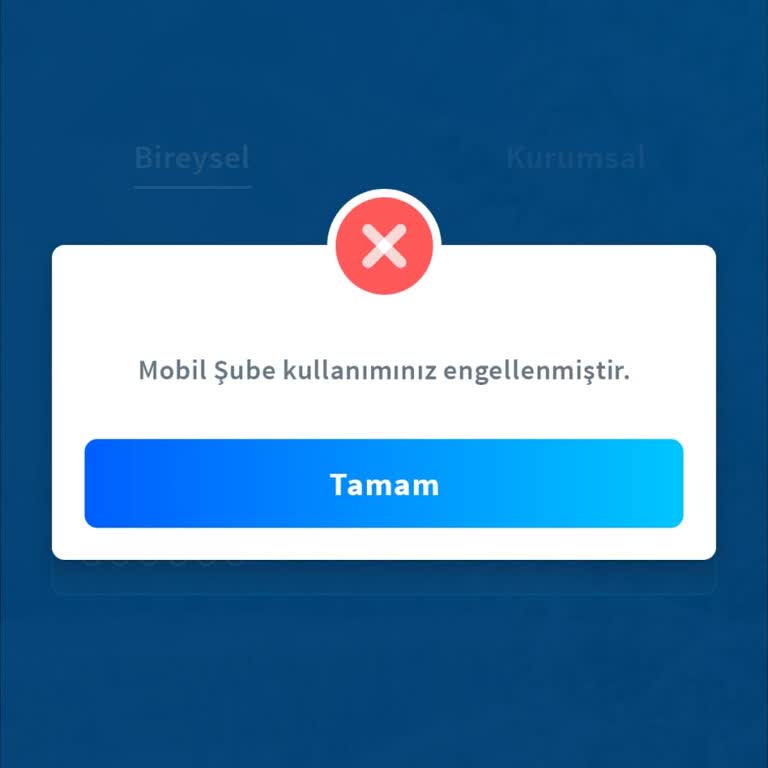 Ek Hesap Borcu Nedeniyle Mobil Bankacılık Erişim Engeli