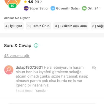 Dolap Uygulamasında Haksız Yorumun Kaldırılmaması Ve Satıcıya Destek Verilmemesi