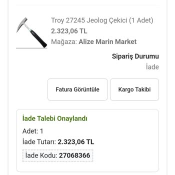 Yanlış Ürün Gönderimi Sonrası İade Sürecinde Mağduriyet Ve İletişimsizlik