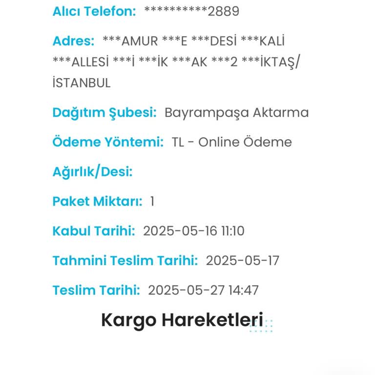 Teslim Edilmeyen Sipariş Ve İlgisiz Müşteri Hizmetleri Nedeniyle Mağduriyet