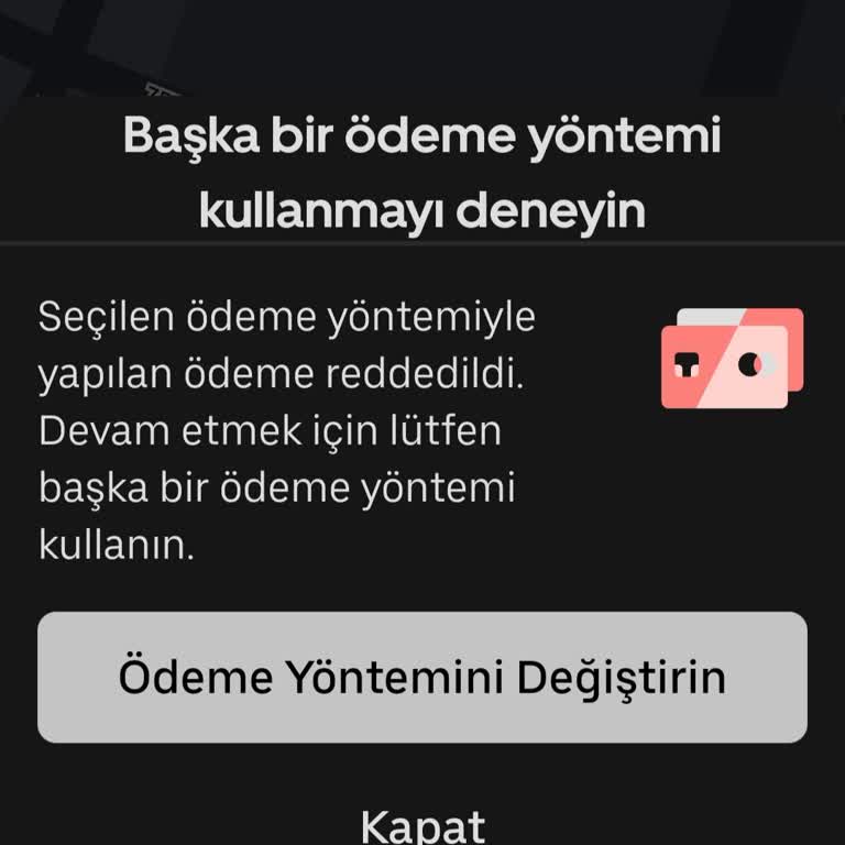 Uber Kredi Kartı Reddi Ve Promosyon Hakkı Sorunu Nedeniyle Araç Çağırmada Sıkıntı