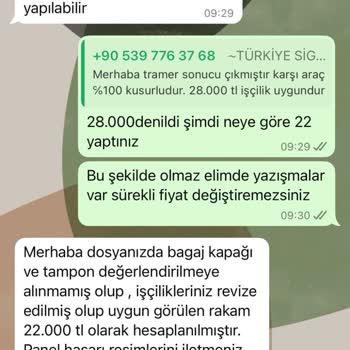 Türkiye Sigorta'da Hasar Sürecinde Tutarsız Fiyatlandırma Ve Güven Kaybı