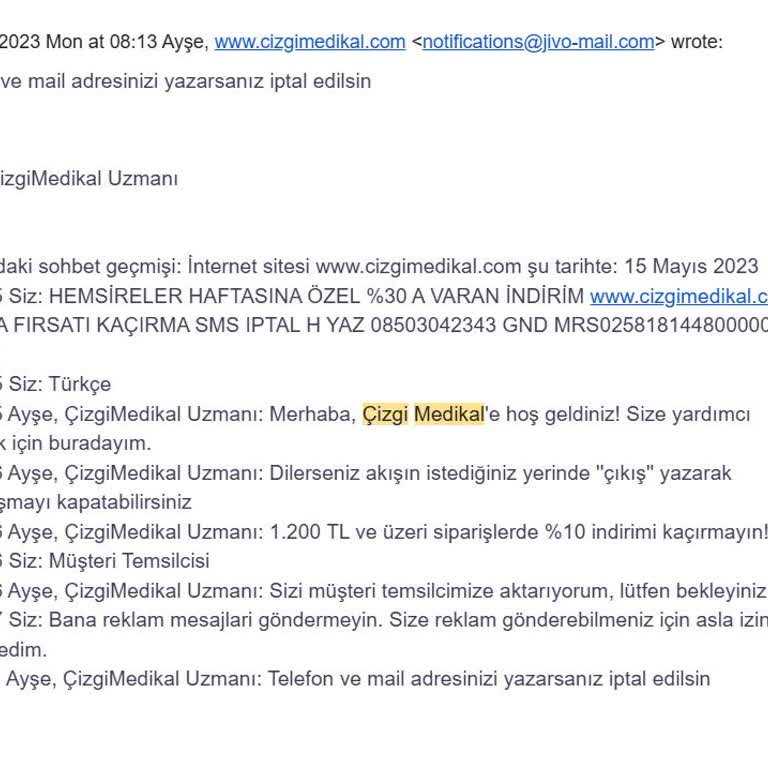 İYS'ye Kayıtlı Olmayan Firmadan Sürekli Reklam Mesajı Alıyorum, İptal Taleplerim Sonuçsuz Kaldı