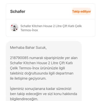 Termos Onarım Talebim Yerine İade Yapıldı, Mağdur Edildim