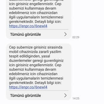 Zararlı Yazılım Uyarısı Nedeniyle Enpara Uygulamasına Erişemiyorum