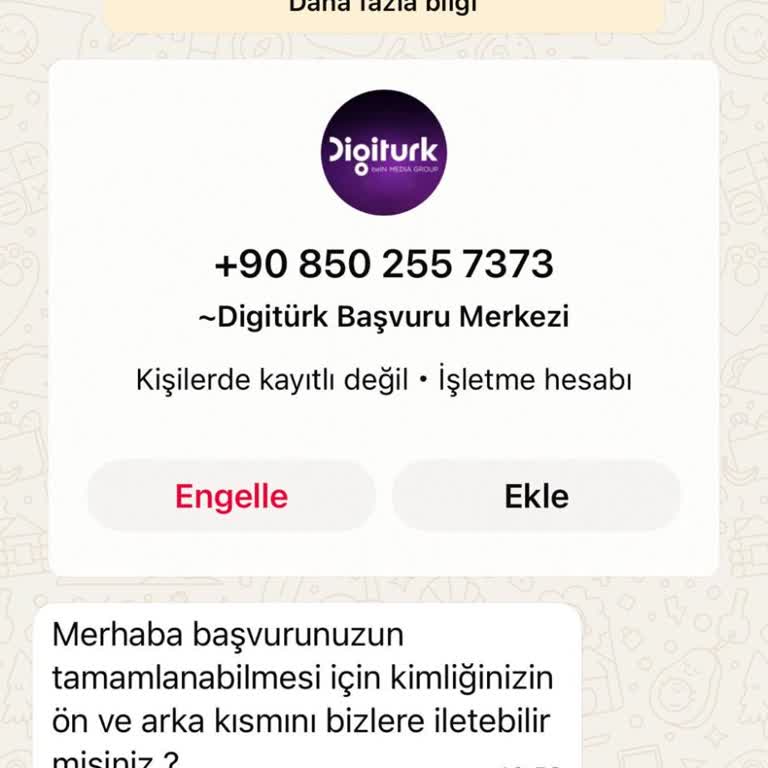 Sahte Digiturk Numarası İle Kişisel Bilgi Güvenliği Tehlikesi