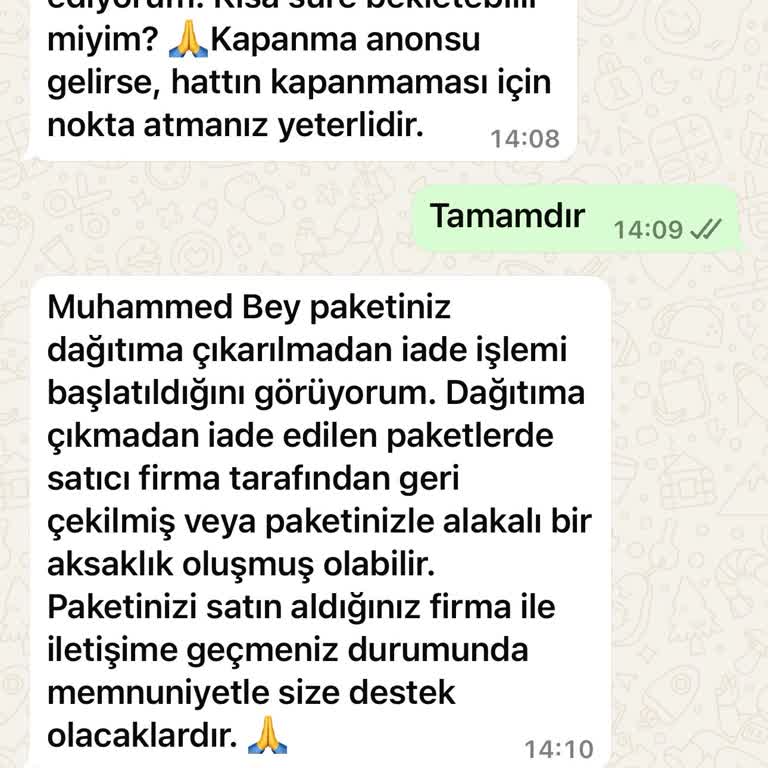 Kargo Şirketinin Bilgim Dışında Ürünü Geri Göndermesi Nedeniyle Maddi Zarara Uğradım