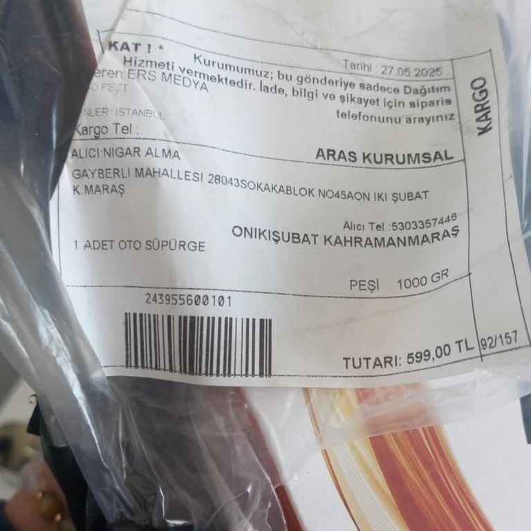 Sipariş Edilen Oto Süpürgenin Beklentileri Karşılamaması