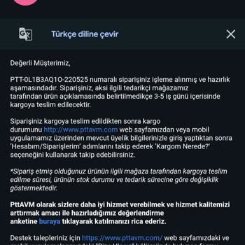 Aynı Gün Kargo Sözü Tutulmadı, Siparişim İptal Edildi!