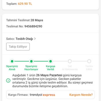 Siparişimin Kargoda Kaybolması Ve Para İadesinin Yapılmaması