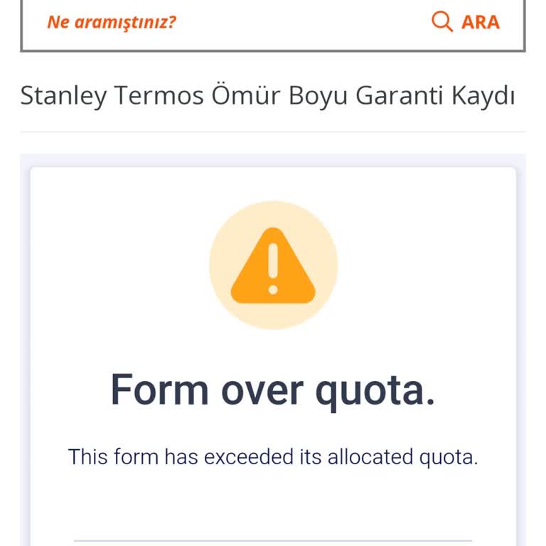 Stanley Termosumun Garantisini Yaptıramadım, Müşteri Hizmetlerine Ulaşamıyorum